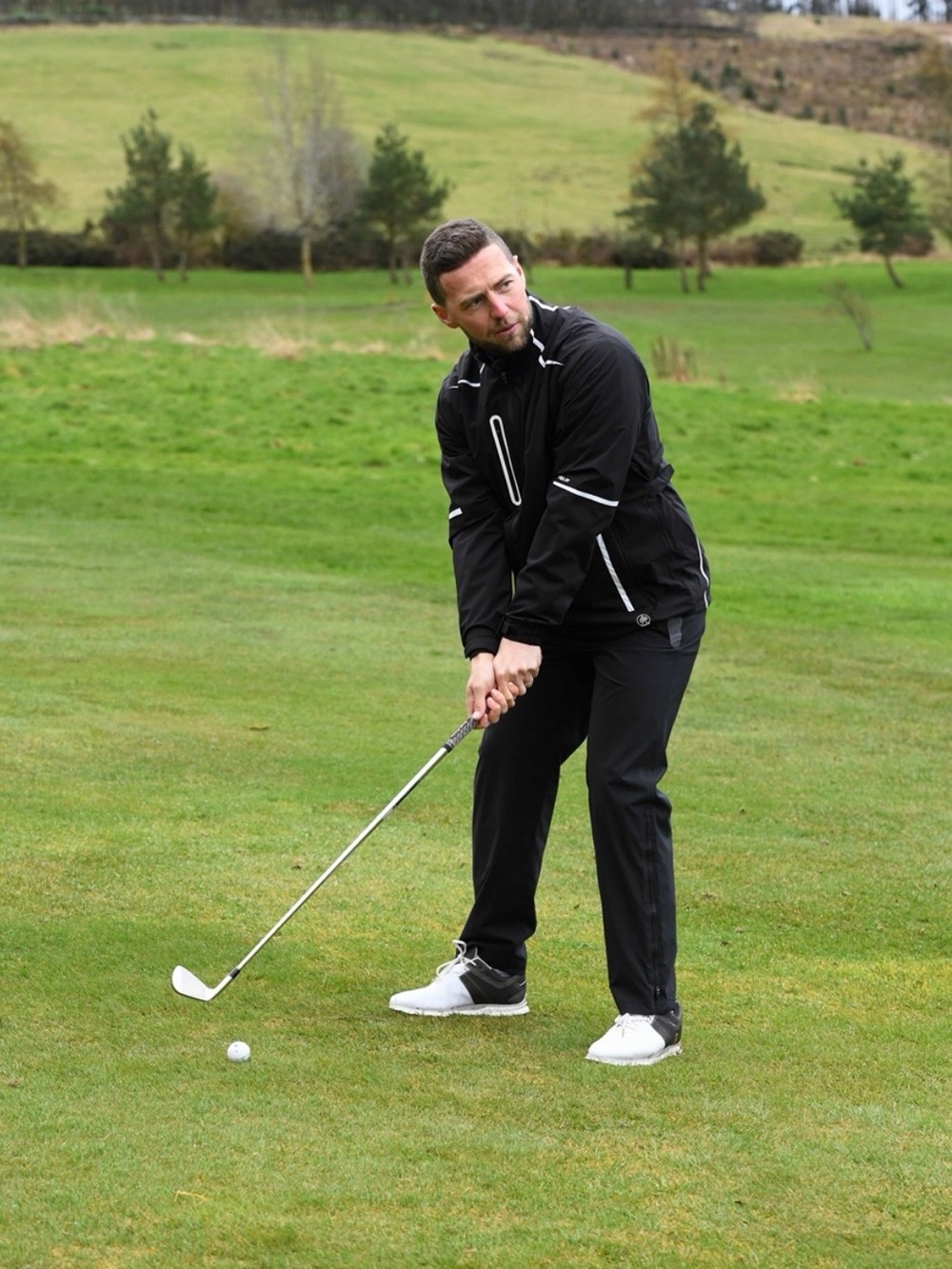 ProQuip PX9 StormForce Jacket L Black Genesis Scottish Open Golf NWT